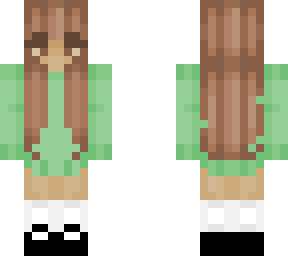 girl with green hoodie