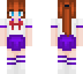 girl with purple school uniform