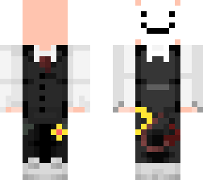 grin in suit