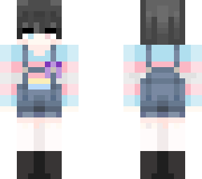 my minecraft skin with a technical support ribbon