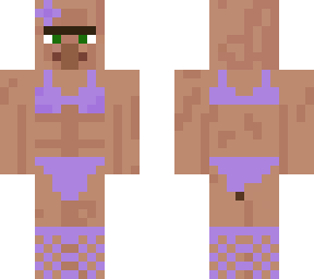 purple villager bikini