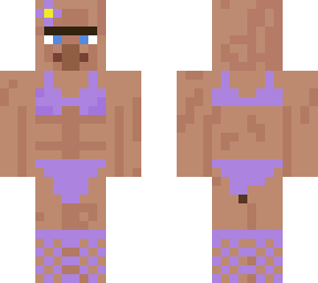 purple villager bikini