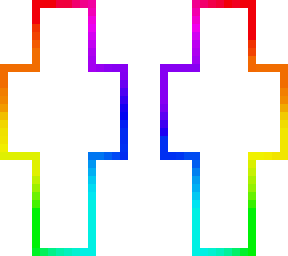 rainbow outine