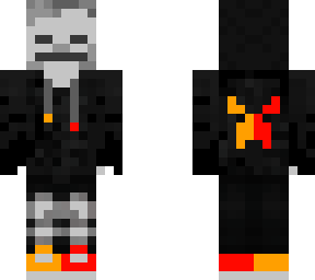 red & black skeleton