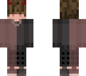 red and black devil boy (brown hair)