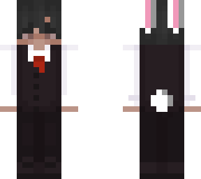 suit with bunny ears