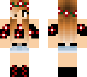 summer red and black flower girl