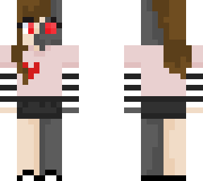 very random half robot girl