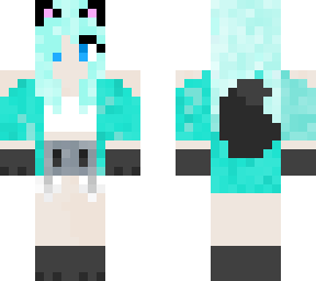 blue werewolf girl