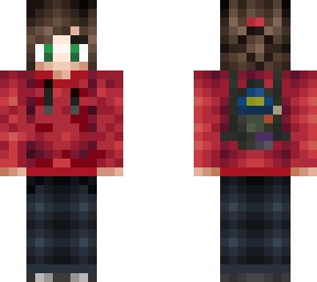 ellie con poleron rojo (base de helpdanah)
