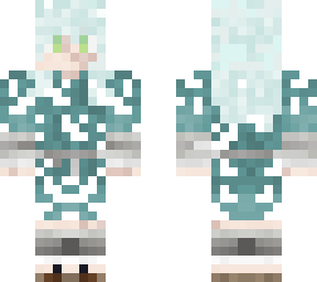 female kimono blue/white