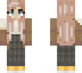 first skin (girl with hight pants and jacket with white crop shirt)
