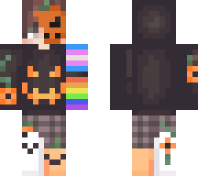 fixed trans flag pumpkin skin