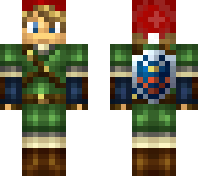 link with christmas hat