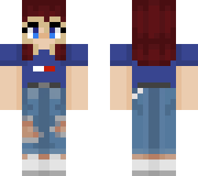 red haired chill girl