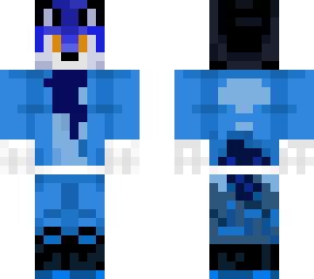 blue wolf with hoodie (unfinished)