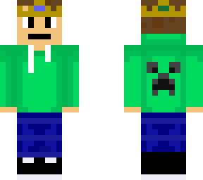 creeper hoodie with crown