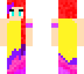 evil queens sister in flame dress