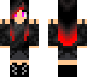 goth red head purple eyes