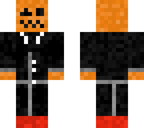 jack'o'lantern in suit