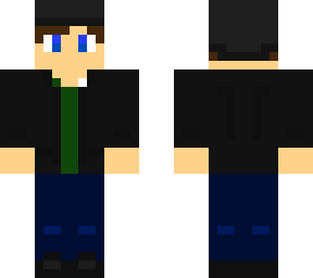 me but in minecraft(w/hat)