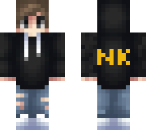 mi skin con los principios de mi nombre de usuario en minecraft xd