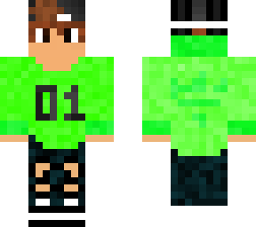 neon green boy