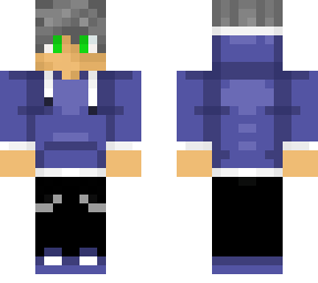 nova: gray hair, green eyes