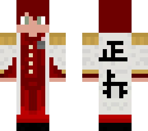 red haired boy and white and red clothes (request)