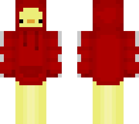 red hoodie duck