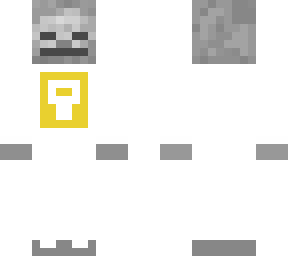 skeleton in the wite suit