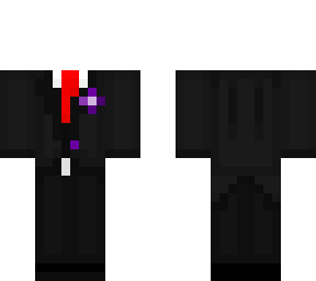 "purple themed" black suit base