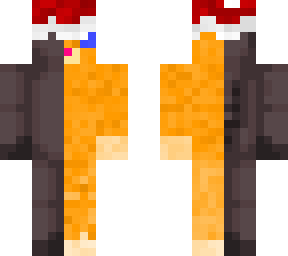 black axolotl and orange cat (christmas)