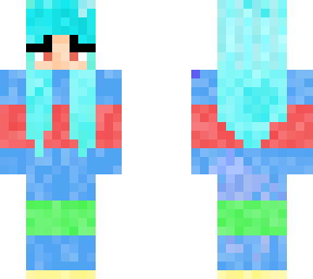 colorful rainbow girl