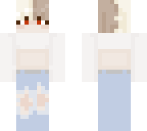 cute simple half-n-half girl <3