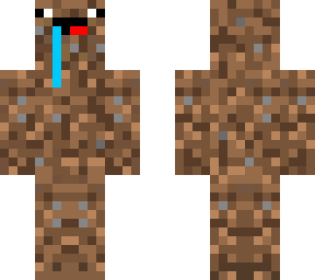 dirt skin, with a noob face!