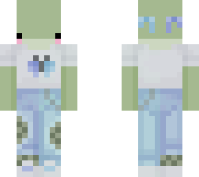 frog in butterfly outfit