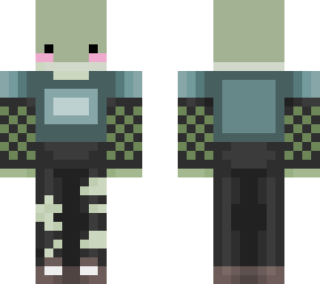 frog with a casual outfit