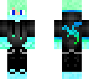 green and blue dragon hood