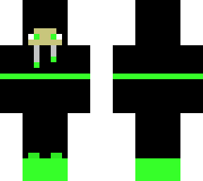 green flatline emo gamer boy
