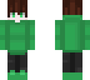green hoodie