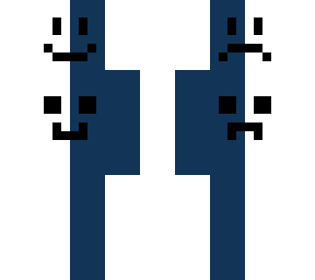 happy and sad white-blue