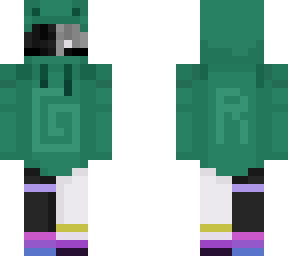my personal skin but in a frog hoodie