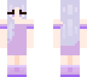 purple girl in dress