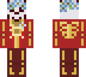 skeleton with flower crown