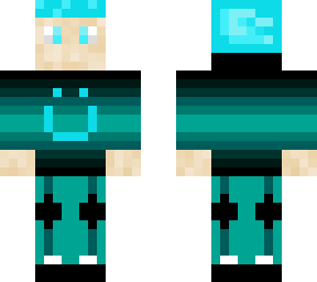 smiley boy in aqua