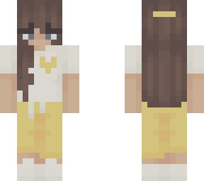 yellow heart girl