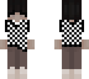 black & white checkered vest