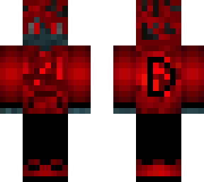 black and red skin