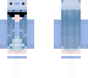 blue axolotl girl! *with sunglasses*
